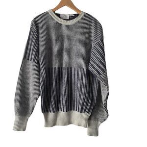 vintage sat-gen men striped sweater size L